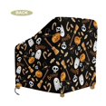 thumbnail image 7 of Renewold Outdoor Patio Chair Covers Dust Proof Water Resistant Swivel Lounge Chair Covers Halloween Home Decor for 4-6 Stackable Dining Chairs, 38"W x 38"D x 36"H, Cute Ghost Pumpkin Black, 7 of 7