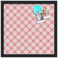 thumbnail image 2 of PinPix 17x17 Custom Cork Bulletin Board Argyle Light Pink Poster Board Has a Fabric Style Canvas Finish, Framed in Argyle Light Pink, by ArtToFrames (PinPix-649), 2 of 6