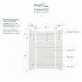 thumbnail image 5 of Transolid Expressions 48" X 48" X 96" 6-Piece Shower Wall Kit with Extension Kit, Grey, 5 of 6