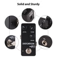 thumbnail image 3 of ZORY Guitar Distortion Effects Pedal LEVEL/TONE/GAIN DC 9V 6.35mm Input/Output Interface Aluminum Alloy Electric Guitar Distortion Effector with True Bypass, 3 of 9