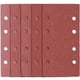 thumbnail image 1 of 25 hojas de lija para lijadora rectangular de 185 x 93 mm, 8 agujeros, grano 40, 60, 80, 120 y 180, óxido de aluminio para lijar y pulir con lijadoras Delta Bosch., 1 of 5