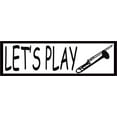 thumbnail image 3 of 10in x 3in Let's Play Trombone Bumper Sticker Vinyl Music Vehicle Decal, 3 of 4