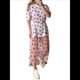 thumbnail image 2 of Vestido Maxi Informal de Vacaciones para Mujer, con Cuello Redondo, Suelto, de Empalmada y Estampado de Amor. Talla Única, 2 of 8