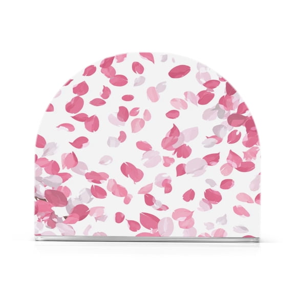 Napkin Holder For Table Kitchen Tissue Organization Blossom Petals Falling