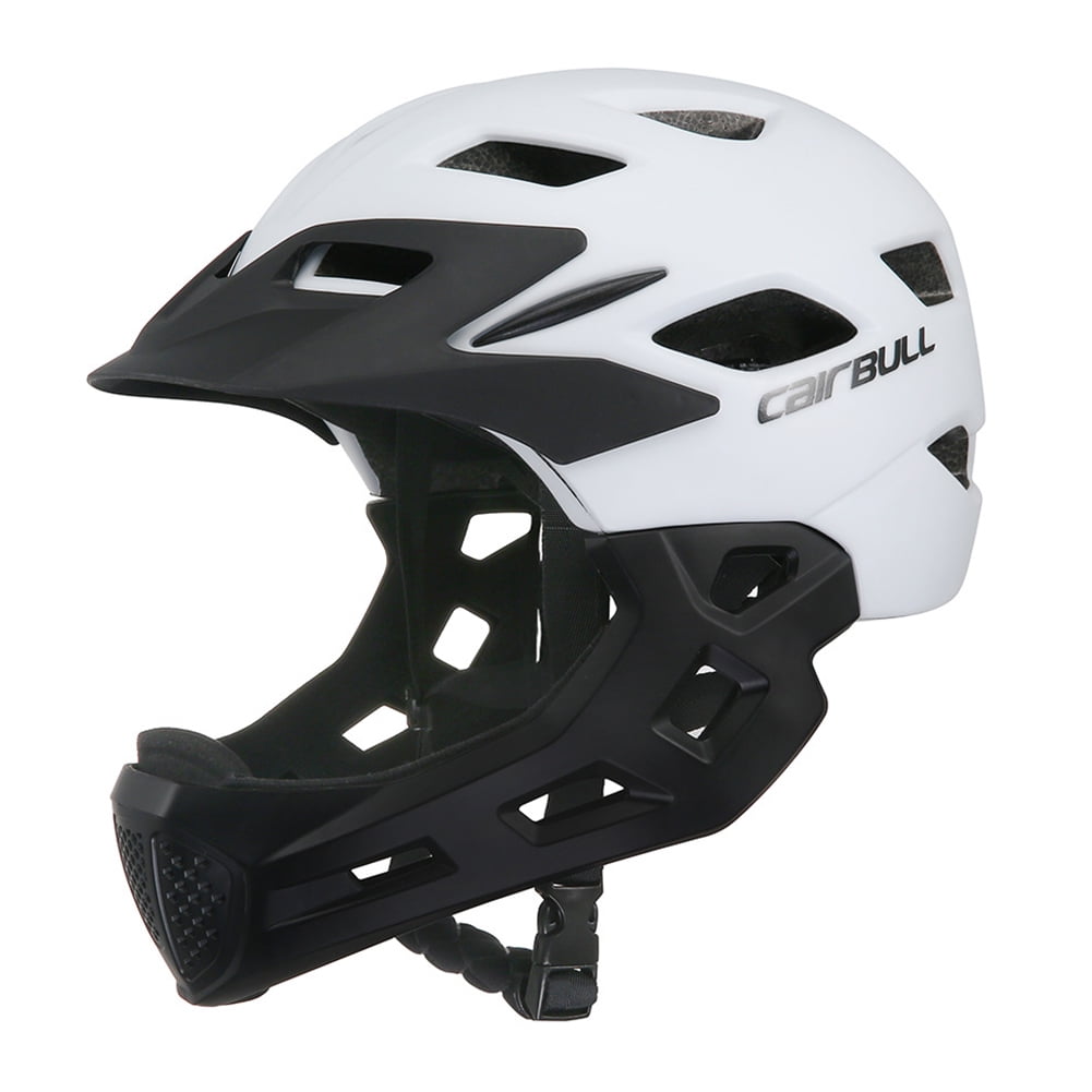 children's bike helmet with chin guard