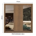 thumbnail image 3 of Ropero Closet Madesa Lyon Plus 3 Puertas con Espejos M1, 3 of 5