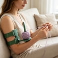 thumbnail image 4 of Arm-Worn Yarn Holder for Crochet & Knitting, Portable Wearable Spool Stand with Hands-Free Yarn Feeding, Compact Tangle-Reducing Yarn Dispenser for Travel and Craft Projects, 4 of 8