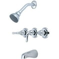 thumbnail image 1 of Elite P-3230 Ensemble Baignoire et Douche à Trois Poignées - Chrome, 1 of 1