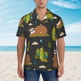 thumbnail image 2 of Disketp Hawaiian Shirts For Men,Funny Sloths In The Forest Print Mens Casual Short Sleeve Button Down Shirts Beach Shirt, 2 of 7