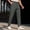 Gray, variant on DPTALR George Men's Straight Fit Golf Dress Pants Elastic Waist Lightweight Stretch Casual Business Work,Black Big and Tall Men L