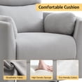 thumbnail image 4 of Merluxy Power Swivel Recliner Chair with USB Charging & 2 Pillows, Glider Rocker for Nursery and Living Room, Grey Fabric, 4 of 9