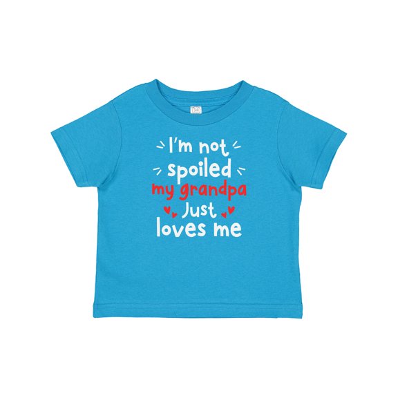 Inktastic I'm Not Spoiled My Grandpa Just Loves Me Boys or Girls Baby T-Shirt