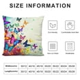thumbnail image 5 of MDO  Colorful Butterfly One Throw Pillow with Cover for Couch Bed Sofa, 18 x 18 Decorative Pillows w/Case, 5 of 5