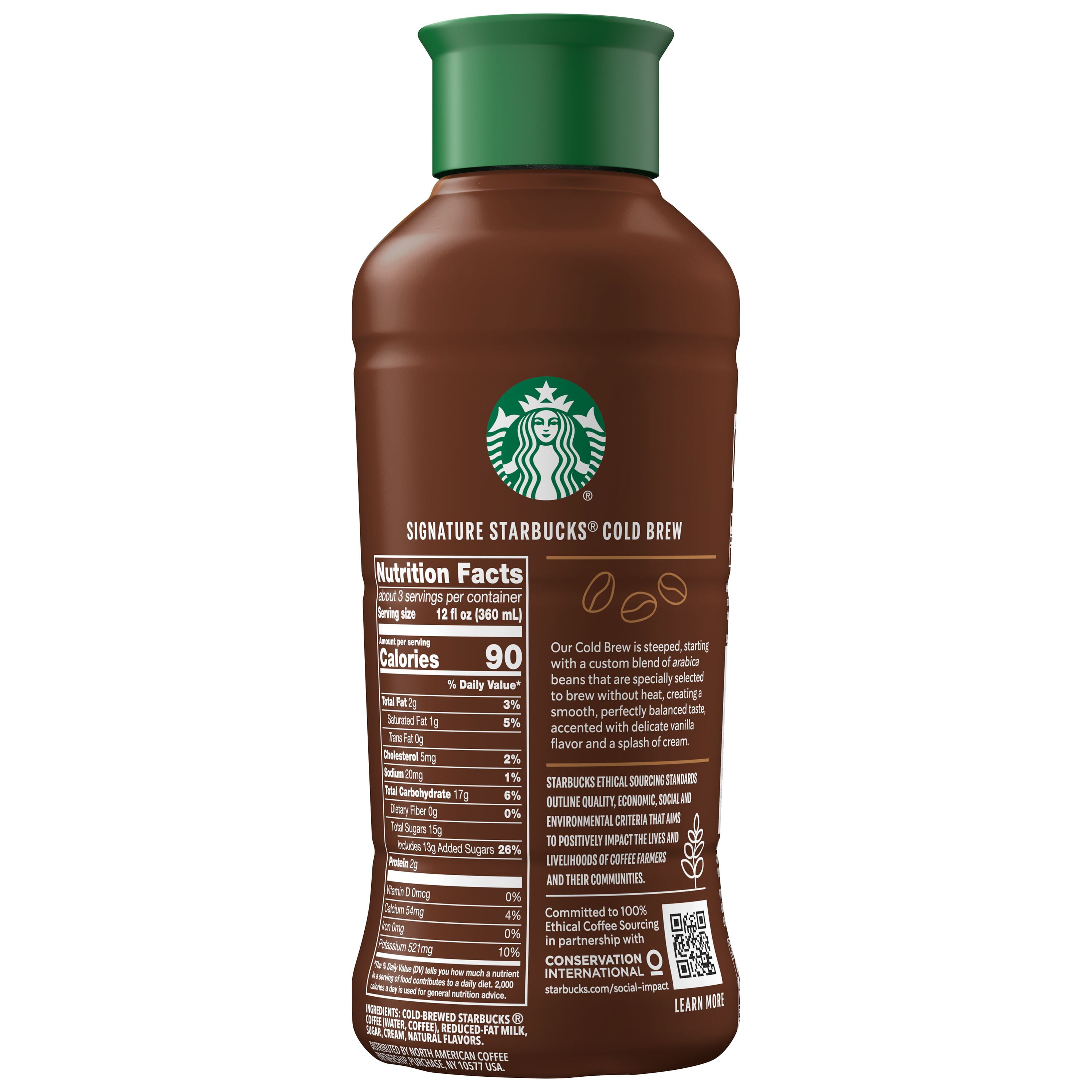 Starbucks Cold Brew Coffee Vanilla Sweet Cream 40oz Bottle with
