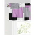 thumbnail image 6 of Valances for Windows Abstract Art Rod Pocket Cafe Window Treatments Valance Curtains for Kitchen Bathroom Laundry Basement Windows 60"x14", 6 of 9