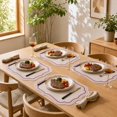 thumbnail image 4 of Unique Bargains 2 Pcs Irregular Shape Placemat Red PU, 4 of 5
