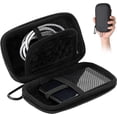 thumbnail image 1 of MP3 MP4 Player Carrying Case for 4 Inch Music Player, Shockproof with Carabiner, Black, 1 of 4