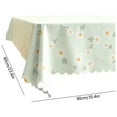 thumbnail image 3 of Vintage Floral Tablecloth PVC Waterproof Oilproof Kitchen Table Cover Lace Pattern Dining Table Protector Desk Cover Coffee Table Mat Washable, 3 of 5