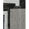 thumbnail image 6 of Unique Loom Outdoor Modern Collection Area Rug - Achromatic (2' 7" x 12' Runner Black and White), 6 of 6