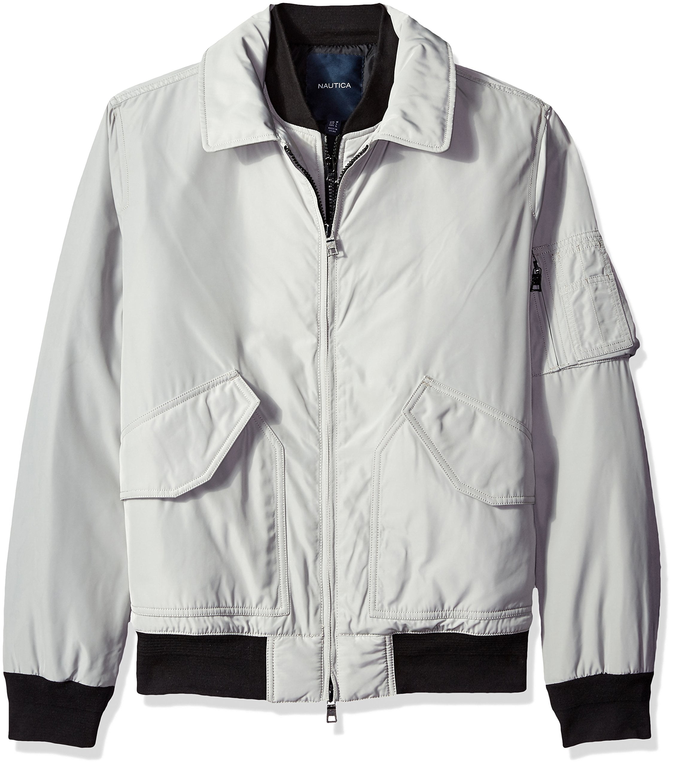 Nautica Nautica Mens Military Bomber Jacket
