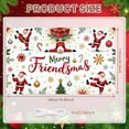 thumbnail image 2 of Santa Claus Design Merry Friendsmas Banner Gift Box Pattern Christmas Display Christmas Tree Motif Candy Cane Festive Backdrop for Christmas Party Friends Gathering Family Celebration, 2 of 9