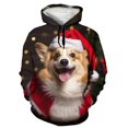 thumbnail image 3 of Sudadera con capucha navideña para hombre, sudadera con estampado 3D de animales, sudadera de manga larga, sudaderas casuales de gran tamaño para hombre, sudaderas con capucha, ropa, 3 of 5