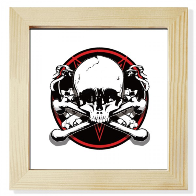 Decoracion diseño esqueleto pirata Pantalla de escritorio de pared de fotograma cuadrado