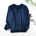 thumbnail image 2 of zbxnLI Men's Fleece Pajama Tops Long Sleeve Crewneck Sleepwear Fall Winter Fuzzy Pullover Sweatshirts, 2 of 3