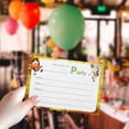 thumbnail image 4 of 16-Piece set with envelopes and stickers for monster birthday invitations, town party invitations, blank name party invitation cards, birthday party decorations, 4 of 6