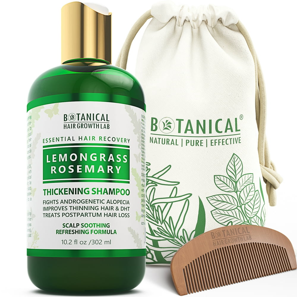 Botanical Hair Growth Lab Lemongrass Rosemary Hair Loss Shampoo 10.2 oz