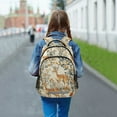 thumbnail image 6 of FORMRS Unisex Backpack Elementary School Travel Bookbag with Reflective Stripes, Deer Pattern, 6 of 7