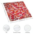 thumbnail image 3 of Shangniulu Red Heart Cloth Table Napkins Polyester Washable Decoration Dinner Napkins for Kitchen  4 PCS, 3 of 7