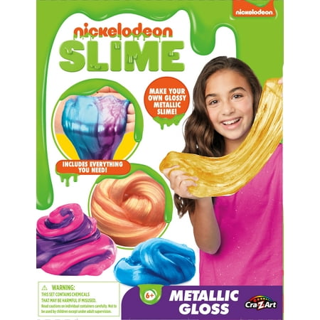 Cra-Z-Art Nickelodeon Metallic Gloss Slime Making Kit, for Ages 6 and up