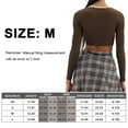 thumbnail image 2 of Blusas sexys para mujer, camisas de manga larga, blusas ajustadas de corte bajo, camisas con escote en V, blusas de otoño, XS-L, 2 of 5
