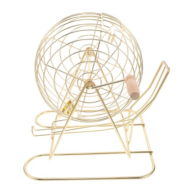 Bingo Game Balls Cage Tabletop Bingo Game Balls Holder Funny Bingo Game Wire Cage Practical Game Ball Holder Small Cage for Bingo Ball Portable Bingo Balls Cage