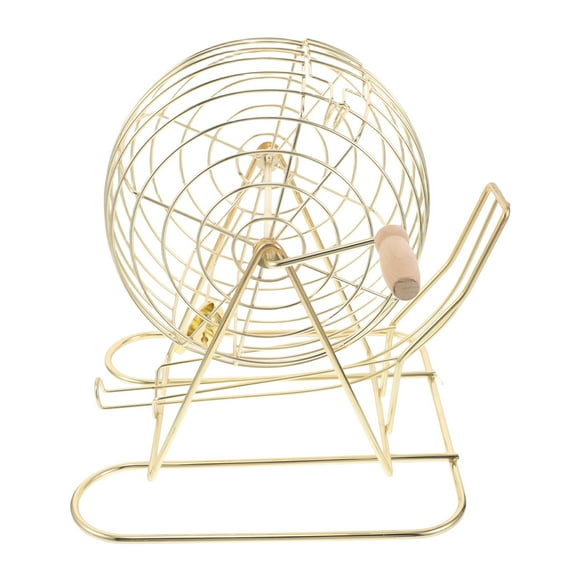 Cage de Balles de Bingo de Table Support de Balles de Bingo Amusant Cage en Fil de Fer de Jeu de Bingo Support de Balles de Jeu Pratique Petite Cage pour Balle de Bingo Cage de Balles de Bingo Portable