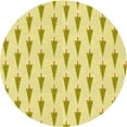 thumbnail image 1 of Ahgly Company Machine Washable Indoor Square Transitional Orange Gold Area Rugs, 3' Square, 1 of 7