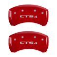 thumbnail image 5 of MGP 4 Caliper Covers Engraved Front Cursive/Cadillac Engraved Rear CTS4 Red finish silver ch Fits select: 2013 CADILLAC CTS PREMIUM COLLECTION, 2014-2016 CADILLAC CTS VSPORT PREMIUM, 5 of 6