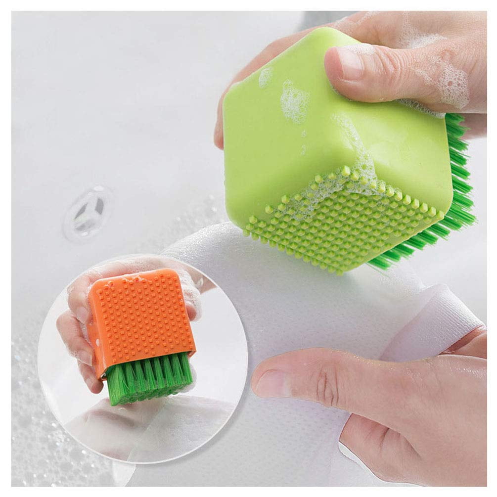 Silicone Laundry Brush Scrub Multi Use Household Cloth Washing Brush Dual Use Scrubbing Brush 0541