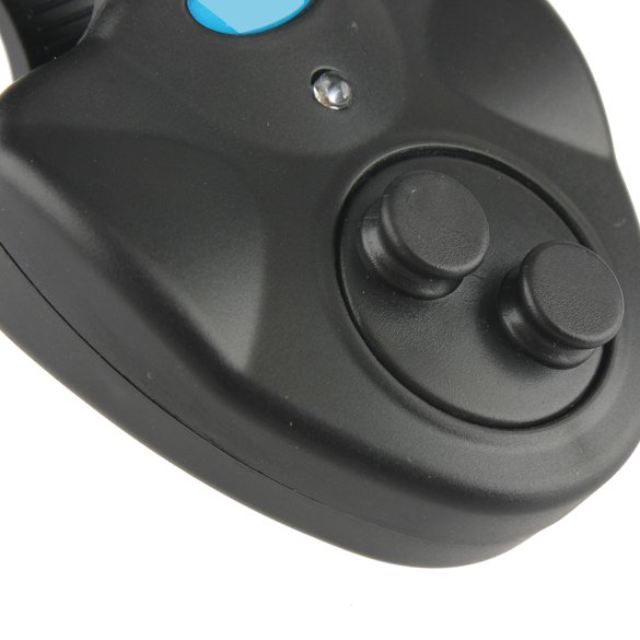 Buscador electrónico de mordeduras de pecesalarmaluz LEDClip de campana en caña de pescarnegro Ndcxsfigh Nuevos Originales