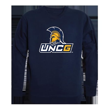 W Republic Products  College Crewneck, The University of North Carolina at Greensboro, Navy - Medium