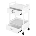thumbnail image 3 of OmySalon Salon Trolley Cart for Beauty SPA,White Mobile Utility Cabinet Lockable Esthetic Supply Holder for Massage Tattoo Facials, 3 of 7