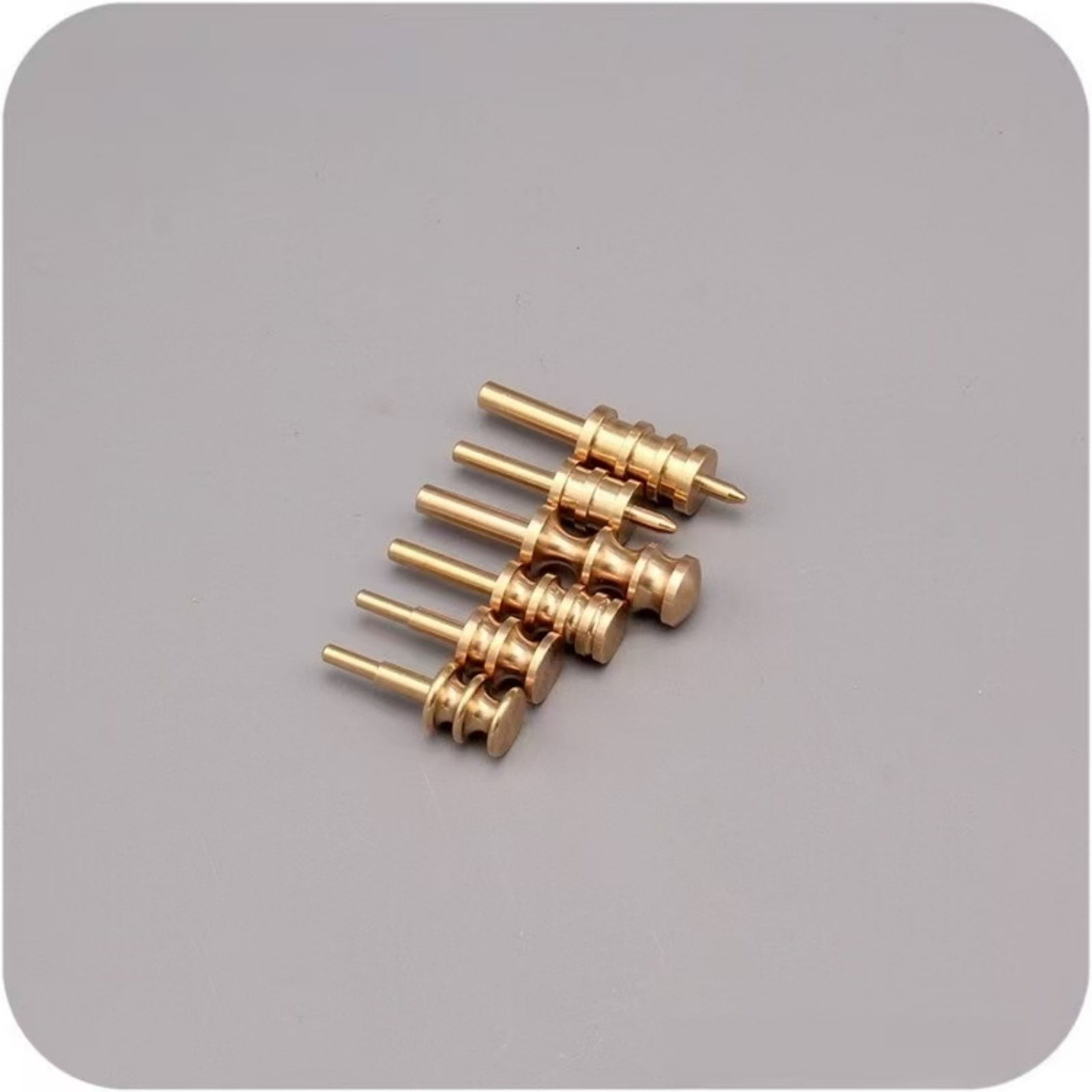 Leather Edge Creasing Iron Brass Tip for Electric Leathercraft Iron – 33mm 34mm 40mm 50mm Interchangeable Heat Crease Tip for Edge Decoration, Sealing & Finishing – DIY Leather Craft Tool Accessory