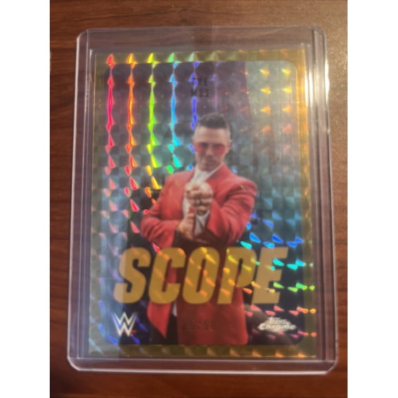 2026 Topps Chrome WWE The Miz #SCO-18 Gold Short Print Insert Smackdown WWE Wrestling Trading Card