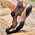 thumbnail image 6 of LASUDRAA Mens Outdoor Hiking Sandals Waterproof Lightweight Athletic Sandals with Adjustable Straps Non-Slip Beach Shoes for Men, 6 of 8