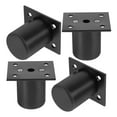 thumbnail image 3 of HOMEMAXS  4 Pcs Adjustable Furniture Feet Fitting Risers Office Black, 3 of 8