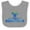 Heather and White, variant on Inktastic My First Hanukkah with Menorah Boys or Girls Baby Bib