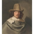 thumbnail image 3 of Christiaan Kramm 12x13 Black Modern Framed Museum Art Print Titled - Portrated Van Abraham Velters (1603-1690), After Jacob Adriaensz. Backer (1822), 3 of 5