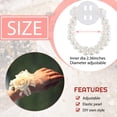 thumbnail image 2 of Brazalete tipo corsage, 64 piezas, bandas elásticas de perlas, 2 of 6