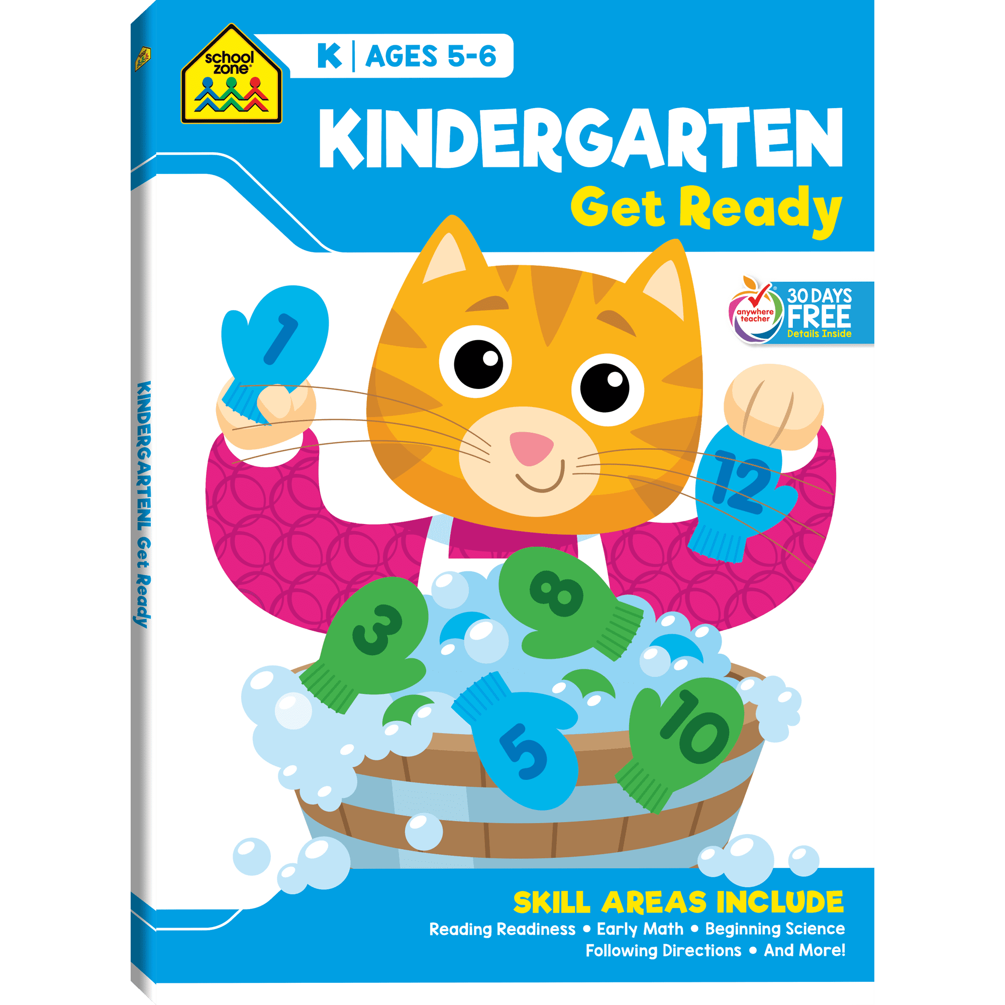 School Zone Kindergarten Get Ready Workbook (Walmart Exclusive) (Paperback)